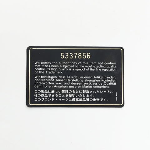 CHANEL No. 5 1997-1999 COCO Mark Caviar Skin Pouch green WS23311