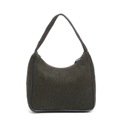 PRADA Wool Sport Line Hobo Bag Handbag green WS23313