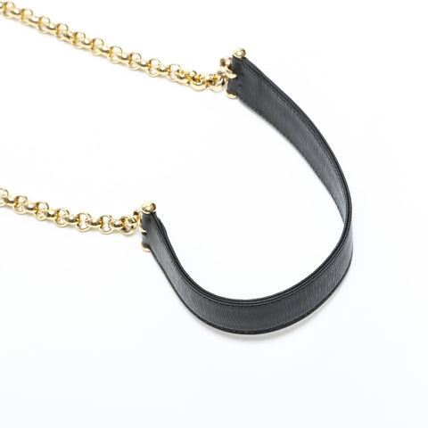 Chloe Leather Chain Shoulder Bag black WS23314