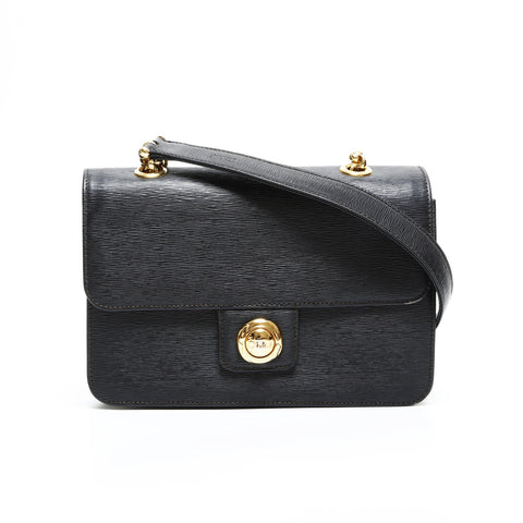 Chloe Leather Chain Shoulder Bag black WS23314