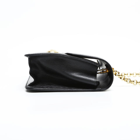 Chloe Leather Chain Shoulder Bag black WS23314