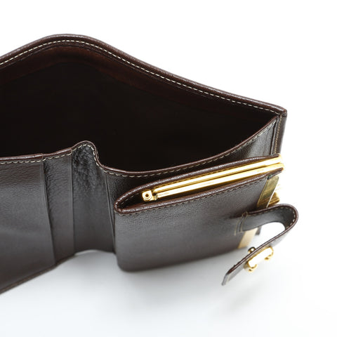 LOEWE Wildleder Anagram Bifold Geldbörse beige WS23315