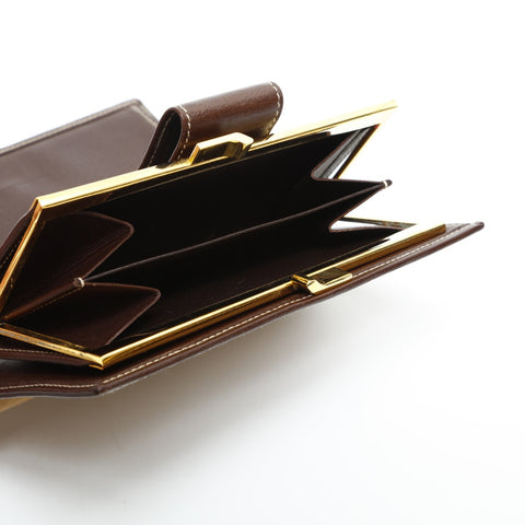 LOEWE Suede Anagram Bifold Wallet beige WS23315