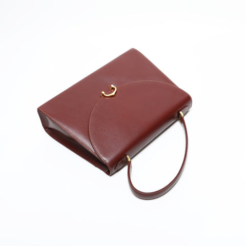 CARTIER Leather Must Line Handbag Red WS23316