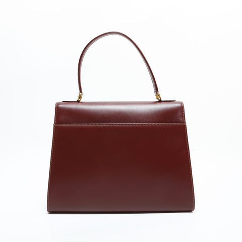 CARTIER Leather Must Line Handbag Red WS23316
