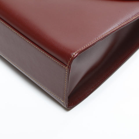CARTIER Leather Must Line Handbag Red WS23316