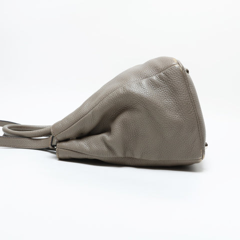 PRADA Leather 2way Handbag beige WS23317