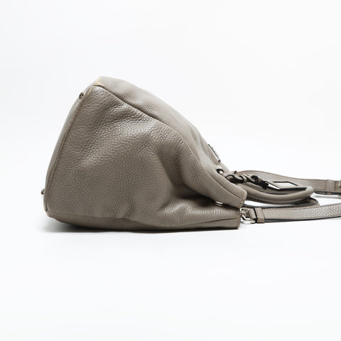 PRADA Leather 2way Handbag beige WS23317