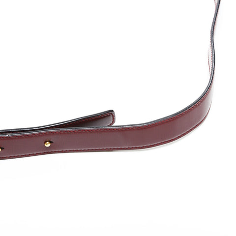 CARTIER Must Do Leather Shoulder Bag Red WS23319