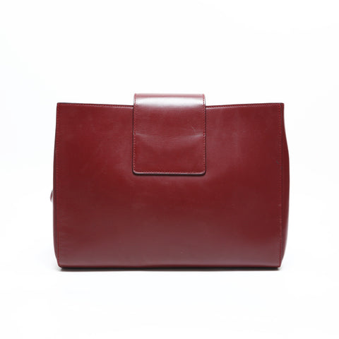 CARTIER Must Do Leather Shoulder Bag Red WS23319