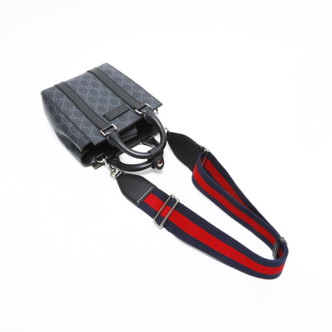 GUCCI GG Supreme Mini Tote 2way Shoulder Bag black WS23320