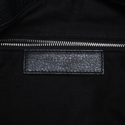 BALENCIAGA Classic 2way Leather Shoulder Bag black WS23322