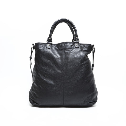 BALENCIAGA Classic 2way Leather Shoulder Bag black WS23322