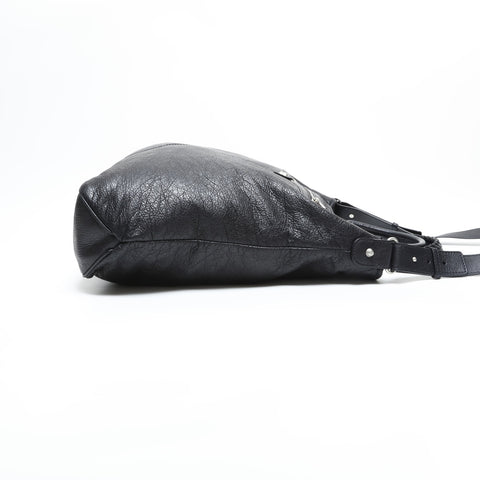 BALENCIAGA Classic 2way Leather Shoulder Bag black WS23322