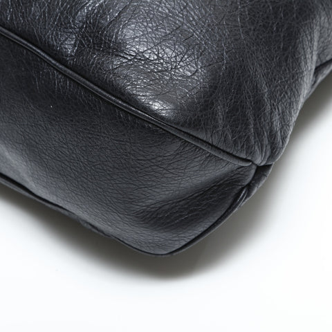 BALENCIAGA Classic 2way Leather Shoulder Bag black WS23322