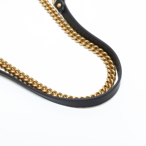 GUCCI Velour GG Marmont with Rhinestones Shoulder Bag black WS23323