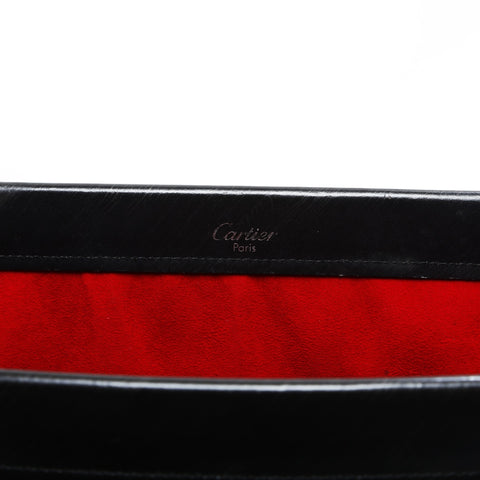 CARTIER Trinity Leather Handbag black WS23324