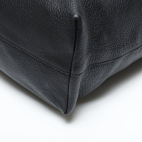 PRADA Leather 2way Handbag black WS23325