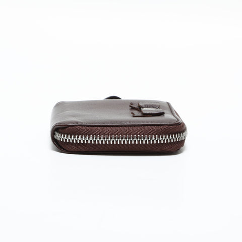 Salvatore Ferragamo Vara Ribbon Leather Coin case Brown WS23327