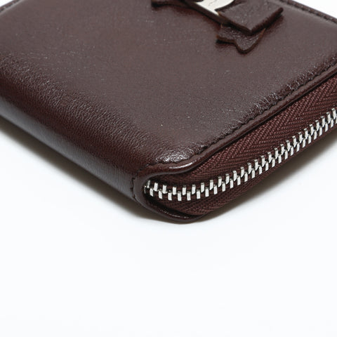 Salvatore Ferragamo Vara Ribbon Leather Coin case Brown WS23327