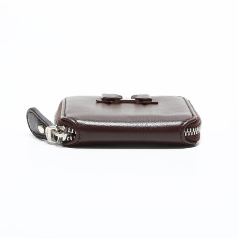 Salvatore Ferragamo Vara Ribbon Leather Coin case Brown WS23327
