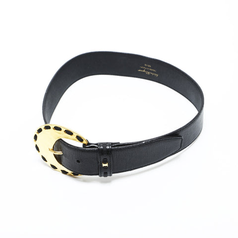 Salvatore Ferragamo leather belt black WS23328