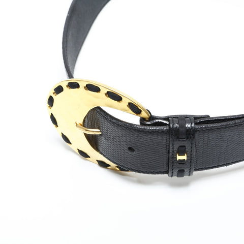 Salvatore Ferragamo leather belt black WS23328