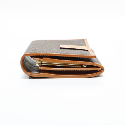 CELINE Macadam PVC Purse Brown WS23330