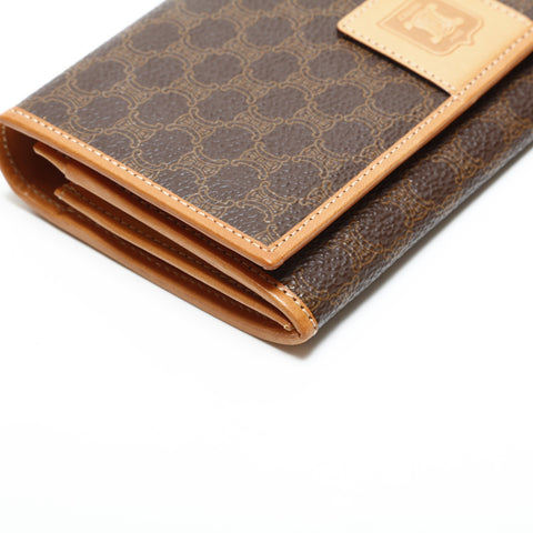 CELINE Macadam PVC Purse Brown WS23330