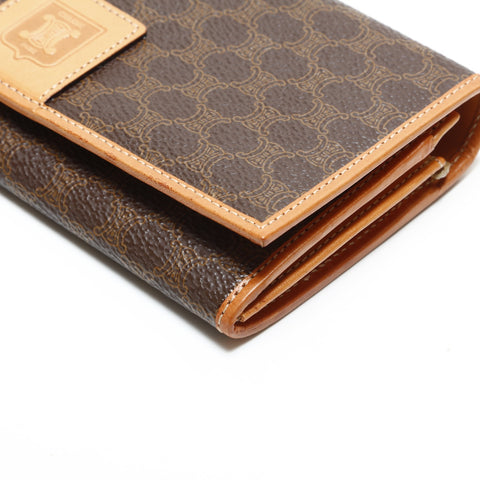 CELINE Macadam PVC Purse Brown WS23330