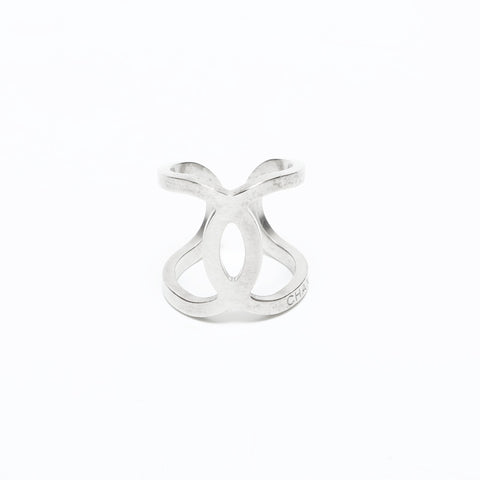 CHANEL B18V 2018 COCO Mark #12 Ring Silver WS23331