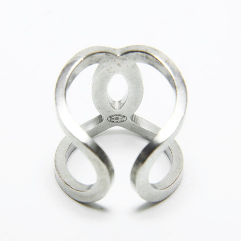CHANEL B18V 2018 COCO Mark #12 Ring Silver WS23331
