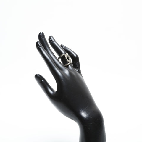 CHANEL B18V 2018 COCO Mark #12 Ring Silver WS23331