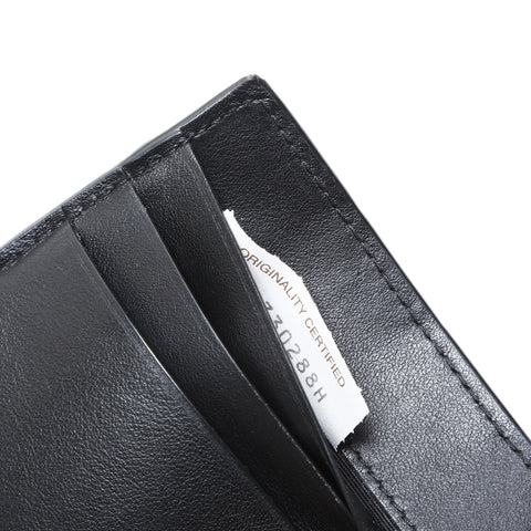BOTTEGAVENETA INTRECCIATO MONEY CLIP Bifold Wallet black WS23333