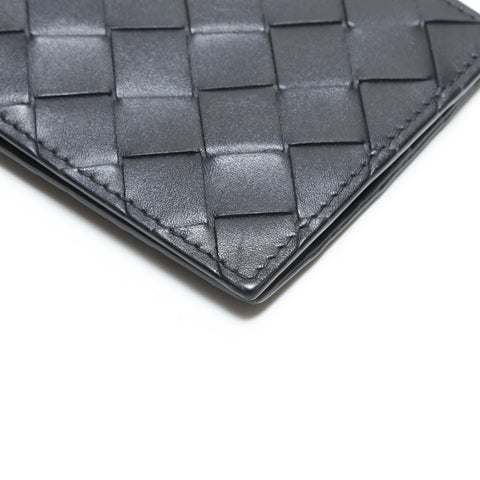 BOTTEGAVENETA INTRECCIATO MONEY CLIP Bifold Wallet black WS23333