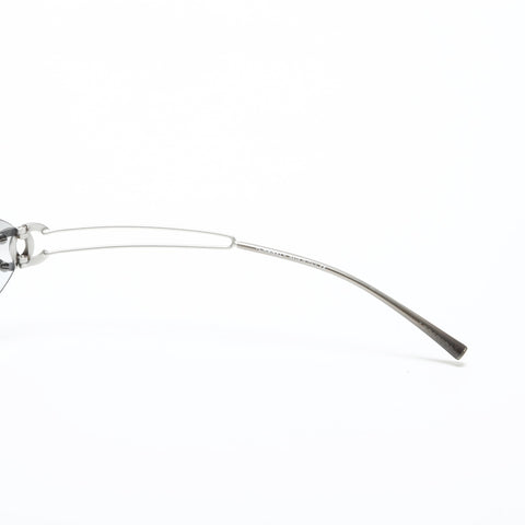 CHANEL Rimless Gradient Lense COCO Mark sunglasses Silver WS23334