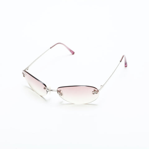 CHANEL Gradation Lens Rimless sunglasses pink WS23335