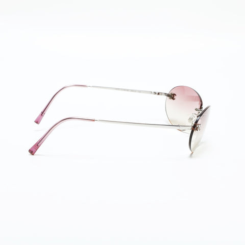 CHANEL Gradation Lens Rimless sunglasses pink WS23335