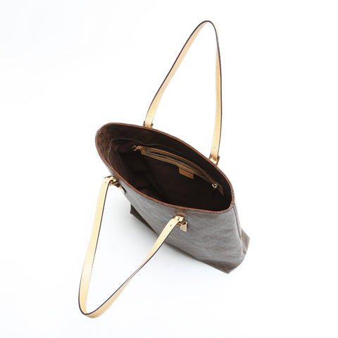 CELINE Macadam PVC Shoulder Bag Brown WS23336