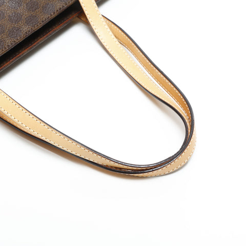 CELINE Macadam PVC Shoulder Bag Brown WS23336