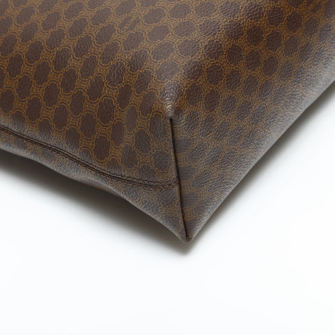 CELINE Macadam PVC Shoulder Bag Brown WS23336