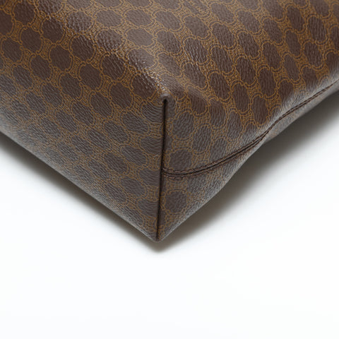 CELINE Macadam PVC Shoulder Bag Brown WS23336