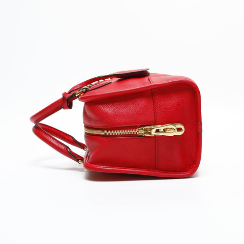 LOEWE Leather Amazona 28 Handbag Red WS23337
