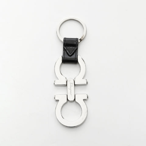 Salvatore Ferragamo Gancini key ring Silver WS23339