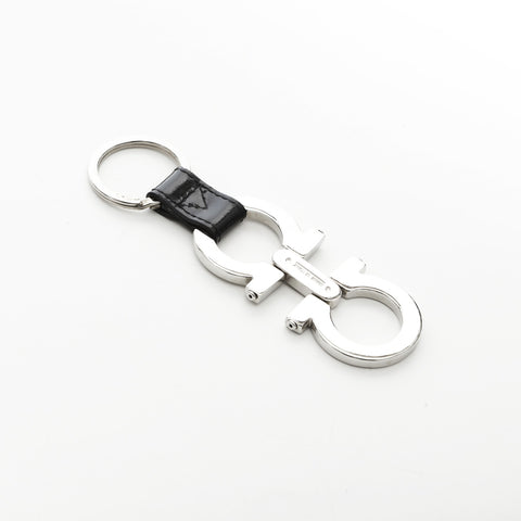 Salvatore Ferragamo Gancini key ring Silver WS23339
