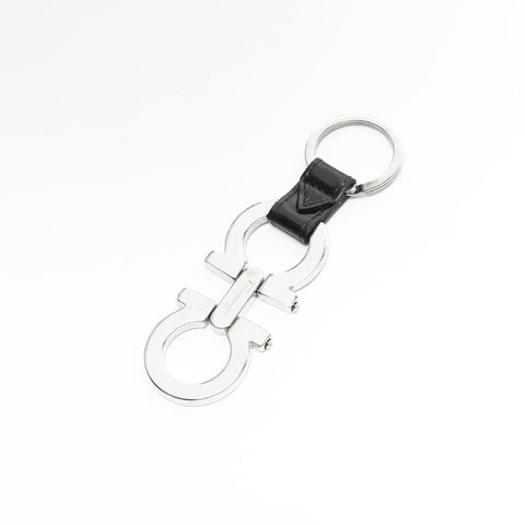 Salvatore Ferragamo Gancini key ring Silver WS23339