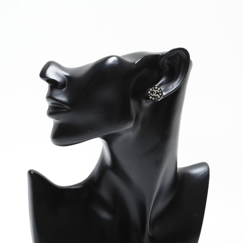 CHANEL B19C 2019 COCO Mark Rhinestone Pierce black WS23340