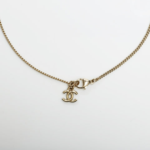 CHANEL B23C 2023 Matelasse COCO Mark Necklace gold WS23341