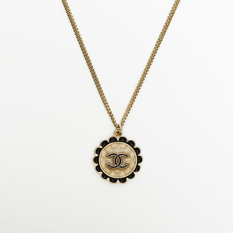 CHANEL C24B 2024 COCO Mark Camellia Necklace gold WS23344