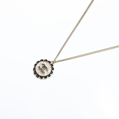 CHANEL C24B 2024 COCO Mark Camellia Necklace gold WS23344
